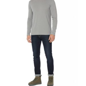 301480 Ανδρικό Δερμάτινο Casual Μποτάκι με Φερμουάρ & Κορδόνι