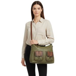 215 Τσάντα Ώμου από Τεχνόδερμα